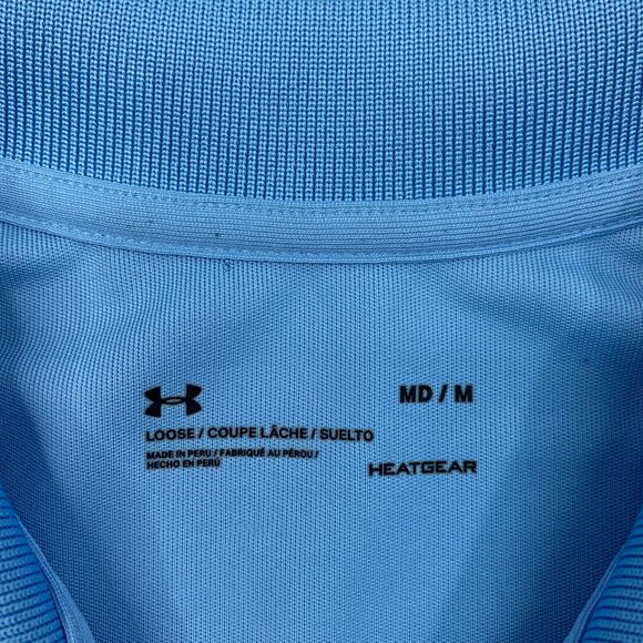 Under Armour Polo Shirt Mens M Medium Copen Loose Fit Heatgear Performance Golf - Picture 5 of 13